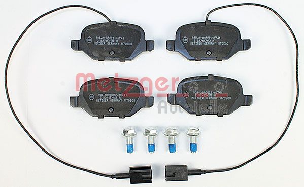 METZGER 1170500 Bremsbelagsatz, Scheibenbremse